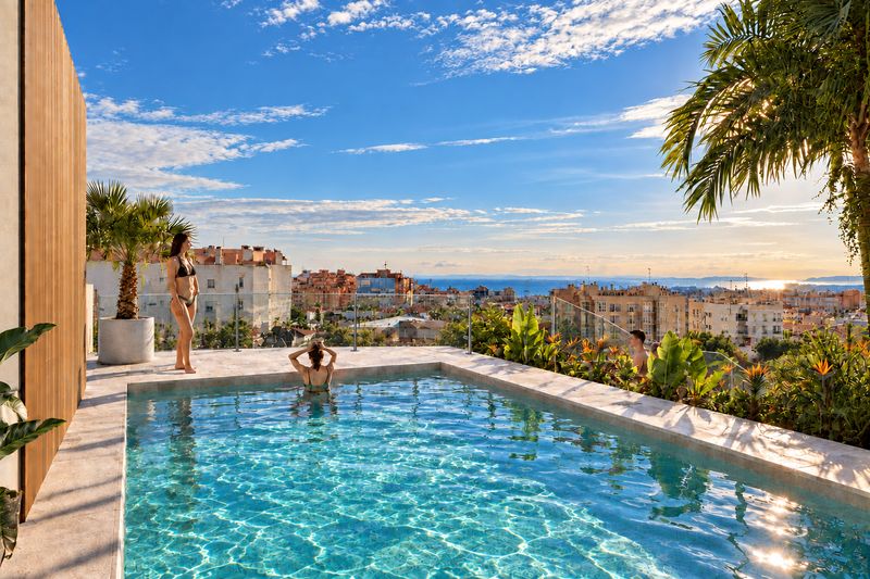 Sea Essence 2 Santa Pola — rooftop pool with Mediterranean sea views