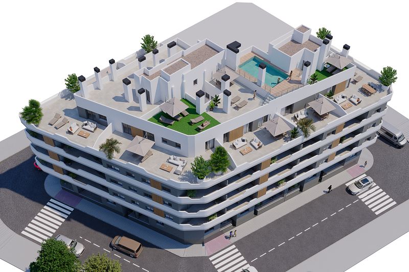 Sea Essence 2 Santa Pola — aerial view of the whole development